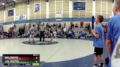 175 lbs Round 3 (3 Team) - Luke Krammes, Franklin Central Wrestling Club vs Gino Freeman, Penn Wrestling Club