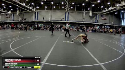 68 lbs Round 1 (6 Team) - Ben Weintraub, CTWHALE vs Ben Grieder, Xtreme Team