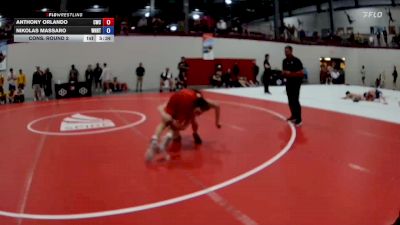 61 kg Cons. Round 2 - Anthony Orlando, Cougar Wrestling Club vs Nikolas Massaro, WNY RTC
