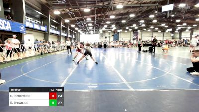 142 lbs Rr Rnd 1 - Gavin Richard, Grit Mat Club Red vs Ryder Brown, ALIEN UFO