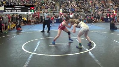122 lbs Semifinal - Gabrielle Gartin, Neighborhood vs Dayza Daugherty, Greenfield McClain