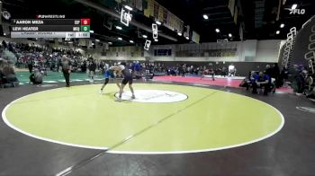 132 lbs Champ. Round 1 - Aaron Meza, Esperanza vs Levi Heater, McQueen
