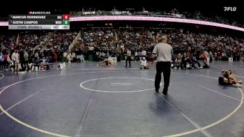 3A 106 lbs Cons. Round 2 - Marcus Rodriguez, Dixon High School vs Justin Campos, White Oak High School