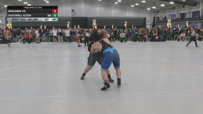 285 lbs Cons. Sub-quarters - Benjamin Vo vs DaxTirell Elton, Sanderson Wrestling Academy
