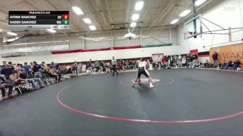 190 lbs Quarterfinals (8 Team) - Ayden Sanchez, Riverton vs Kaden Sanchez, Worland High School