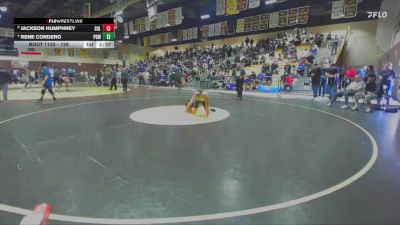 126 lbs Semifinal - Jackson Humphrey, Sultana vs Rene Cordero, Poway