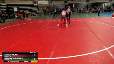 235 lbs Quarterfinal - Adrian Young, Benson vs Hifofua Taumalolo, Waconia