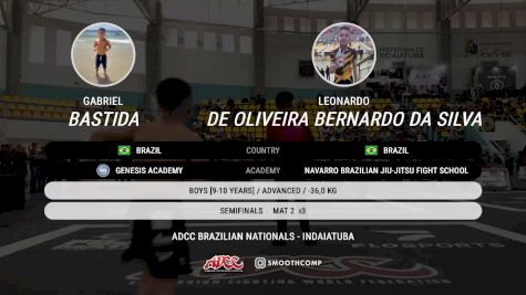 Gabriel Bastida vs LEONARDO DE OLIVEIRA BERNARDO DA 2025 ADCC Brazilian Nationals