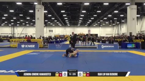 RIAH LIN VAN BUSKIRK vs ASIMINA SIMONE HAMAKIOTES 2025 World IBJJF Jiu-Jitsu No-Gi Championship