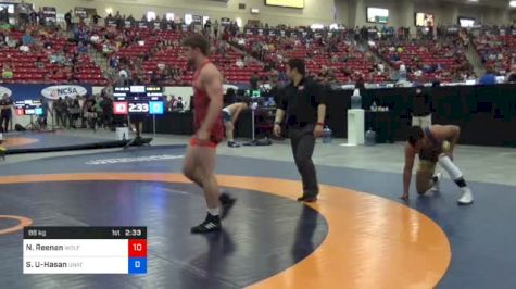 86 kg Con 8 #1 - Nick Reenan, Wolfpack Wrestling Club vs Syed Ul-Hasan, Unattached