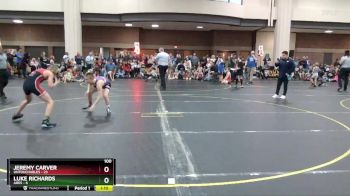 100 lbs Round 1 (6 Team) - Jeremy Carver, Untouchables vs Luke Richards, Ares