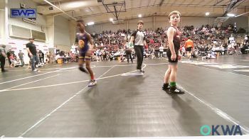 64 lbs Quarterfinal - Uzziah Clark, Team Tulsa Wrestling Club vs Noah Smith, Wagoner Takedown Club