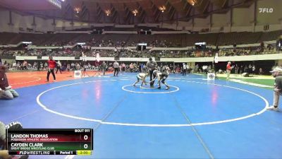 National 6-8 105 Champ. Round 1 - Cayden Clark, Great Bridge Wrestling Club vs Landon Thomas, Poquoson Athletic Association