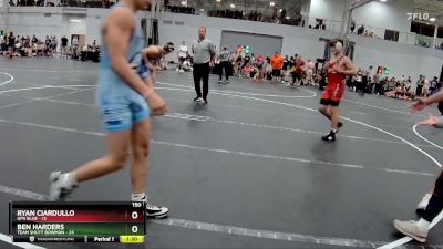 150 lbs Round 7 (8 Team) - Ben Harders, Team Shutt Bowman vs Ryan Ciardullo, GPS Blue