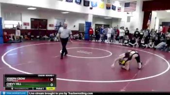 106 lbs Champ. Round 1 - Joseph Crow, Thermopolis vs Chevy Hill, Powell
