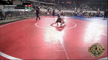55 lbs Consi Of 8 #1 - Adam Brummett, Sperry Wrestling Club vs Wyatt Worth, Collinsville Cardinal Youth Wrestling
