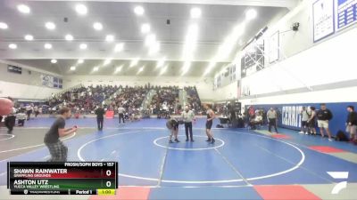 157 lbs Cons. Round 3 - Ashton Utz, Yucca Valley Wrestling vs Shawn Rainwater, Grappling Grounds