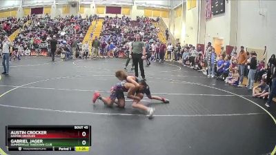 101 lbs Round 2 - Gabriel Jager, Summerville Takedown Club vs Austin Crocker, Gaston Grizzlies