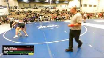 157 lbs 1st Place Match - Javen Estrada, North Central College vs Gabe Fiser, Loras