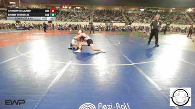 118 lbs Consi Of 8 #2 - Cannon Ballard, Collinsville Junior High vs Barry Ritter Jr, Coweta
