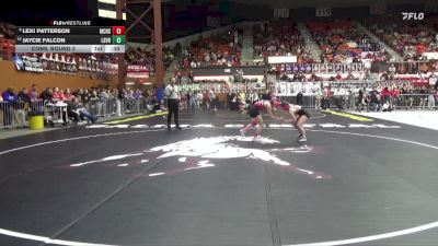 110 lbs Cons. Round 2 - Jaycie Falcon, Lindsborg-Smoky Valley HS vs Lexi Patterson, McPherson HS