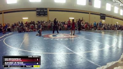 67 lbs Cons. Round 2 - Ian Brownfield, River City Wrestling Club vs Bufored Jr Meade, Contenders Wrestling Academy