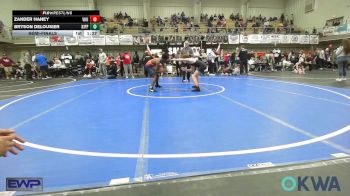126 lbs Semifinal - Zander Haney, Viking Wrestling Club vs Bryson Delousier, KIPP TULSA