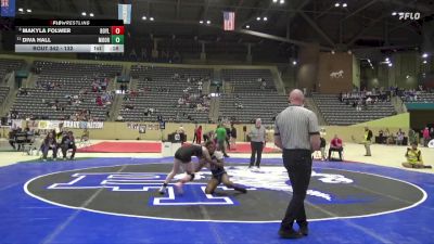 132 lbs 3rd Place Match - Makyla Folwer, Boyle County vs Diva Hall, Moore