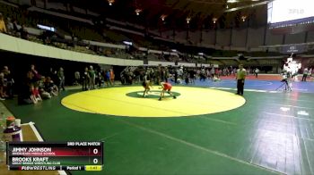 National 6-8 110 3rd Place Match - Brooks Kraft, Great Bridge Wrestling Club vs Jimmy Johnson, Riverheads Middle School