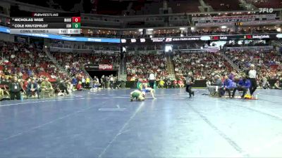 3A-138 lbs Cons. Round 5 - Nicholas Wise, Marshalltown vs Cole Krutzfeldt, Iowa City, West