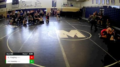 189 lbs Cons. Round 5 - Russell Heasley, Kane Area Hs vs Carter Yingling, West Branch Hs