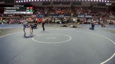 D 1 113 lbs Cons. Round 2 - Kole Martin, Northshore vs Jordin McIntyre, John Ehret