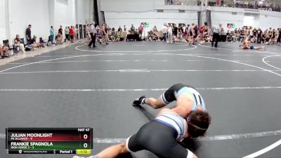 120 lbs Round 1 (8 Team) - Frankie Spagnola, Iron Horse 2 vs Julian Moonlight, PA Alliance