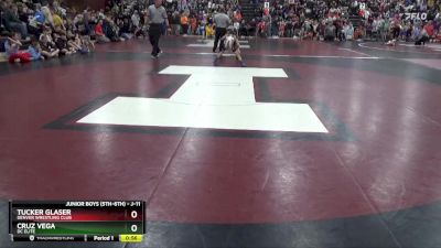 J-11 lbs Quarterfinal - Tucker Glaser, Denver Wrestling Club vs Cruz Vega, DC ELITE