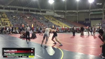 165 lbs Semis (4 Team) - Blaine Christo, Morningside (Iowa) vs Michael Fox, Eastern Oregon University (OR)