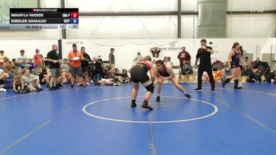 76 lbs Rr Rnd 6 - Makayla Vasser, Charlies Angels- W vs Enerlen Davaajav, Virginia Team Predator - W