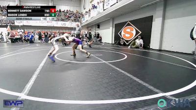 70 lbs Semifinal - Bennett Dawson, Team Tulsa Wrestling Club vs Mason Londo, Keystone Kids Wrestling Club