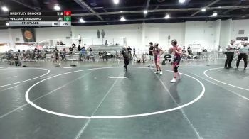 130 lbs 5th Place - Brentley Brooks, Team Grand Valley Elite vs William Graziano, Carlsbad Wr Ac