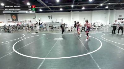 130 lbs 5th Place - Brentley Brooks, Team Grand Valley Elite vs William Graziano, Carlsbad Wr Ac