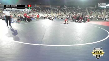 G6A-140 lbs Cons. Semi - Chloe Beckett, YUKON (Girls) vs Brinlee Nimeh, OWASSO (Girls)