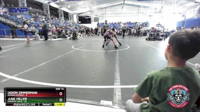 84 lbs Round 3 (4 Team) - Jude Miller, Midwest Gold vs Jaxon Zimmerman, Kansas Mayhem