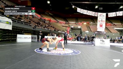 Cadet Boys Lower - 132 lbs Cons. Round 6 - Gilbert Luiz II, Ripon Tribe Wrestling Club vs Jaiden Palomino