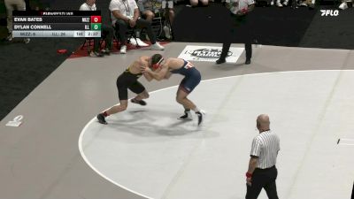 197 lbs Placement Matches (16 Team) - Evan Bates, Missouri vs Dylan Connell, Illinois