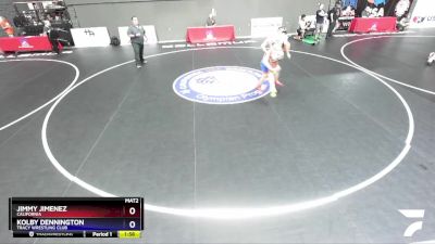 125 lbs Champ. Round 1 - Jimmy Jimenez, California vs Kolby Dennington, Tracy Wrestling Club