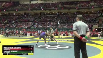 D1-285 lbs Quarterfinal - Roosevelt Andrews, Barberton vs Nathan Gregory, St. Edward