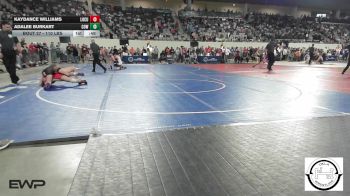 110 lbs Consi Of 4 - Kaydance Williams, Locust Grove Wrestling vs Adalee Burkart, Coweta