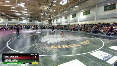 60 lbs Quarterfinal - Sawyer Morin, Billings Wrestling Club vs Aeryss Lawal, Camel Kids Wrestling