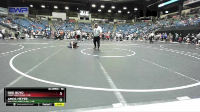 58 lbs Champ. Round 1 - Sire Boyd, Maize Wrestling Club vs Amos Meyer, Halstead Wrestling Club