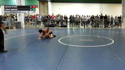 90 lbs Round Of 64 - Mason Myers, PA vs Amaia Mendez, SC