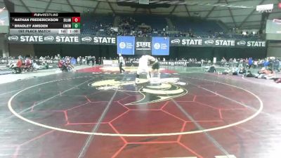 Boys 3A 285 lbs 1st Place Match - Bradley Amsden, Lincoln (Tacoma) vs Nathan Frederickson, Silas
